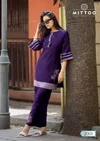 Marine Life By Mittoo Viscose Weaving Thread Work Co Ord Set
